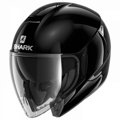 Мотошлем Shark CITYCRUISER, Blank Black Glossy