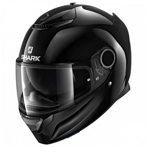 Мотошлем Shark Spartan 1.2, Blank Black Glossy