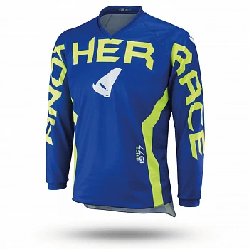 Мотоджерси подростковая UFO ANOTHER RACE BOY JERSEY Blue/Neon Yellow