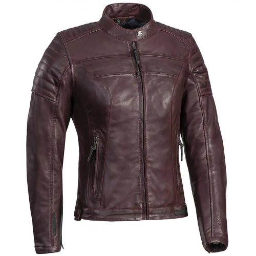 Мотокуртка женская кожаная IXON SPARK LADY BURGUNDY