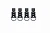Застёжки (комплект) Acerbis BUCKLE SET (для 0024289 - X-ROCK BOOTS) Black