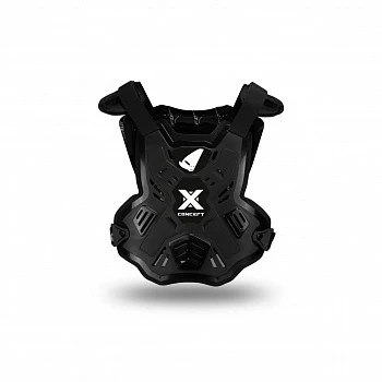 Защита панцирь UFO X-CONCEPT CHEST PROTECTOR (без плеч) 2025, Black/White, OS (BP03001#K)