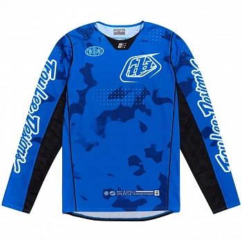 Мотоджерси Troy Lee Designs SE Pro Blotted Bright Blue-M