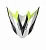 Козырёк Acerbis для шлема PROFILE 4.0 Fluo Yellow/White