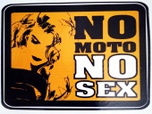 Praid наклейка "Ноу мото, ноу секс", виниловая