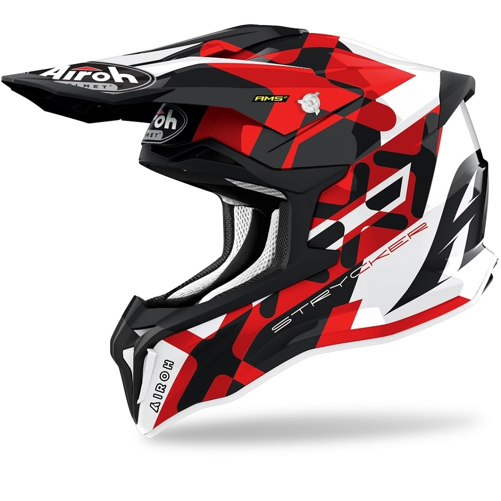 Мотошлем AIROH STRYCKER XXX, RED GLOSS