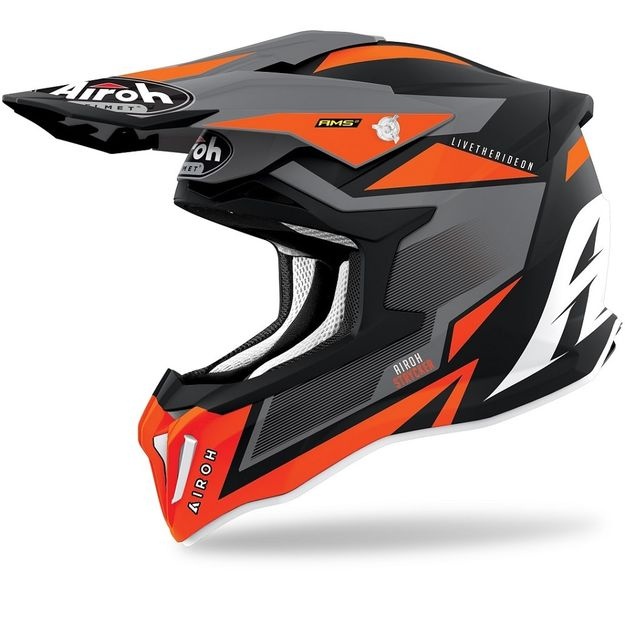 Мотошлем AIROH STRYCKER AXE, ORANGE MATT