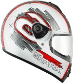 SHARK шлем S600 Pinlock Swag, бело-красный