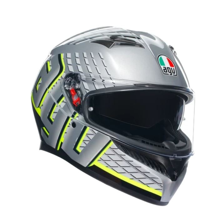 Шлем AGV K3 E2206 MPLK Fortify Grey/Black/Yellow Fluo