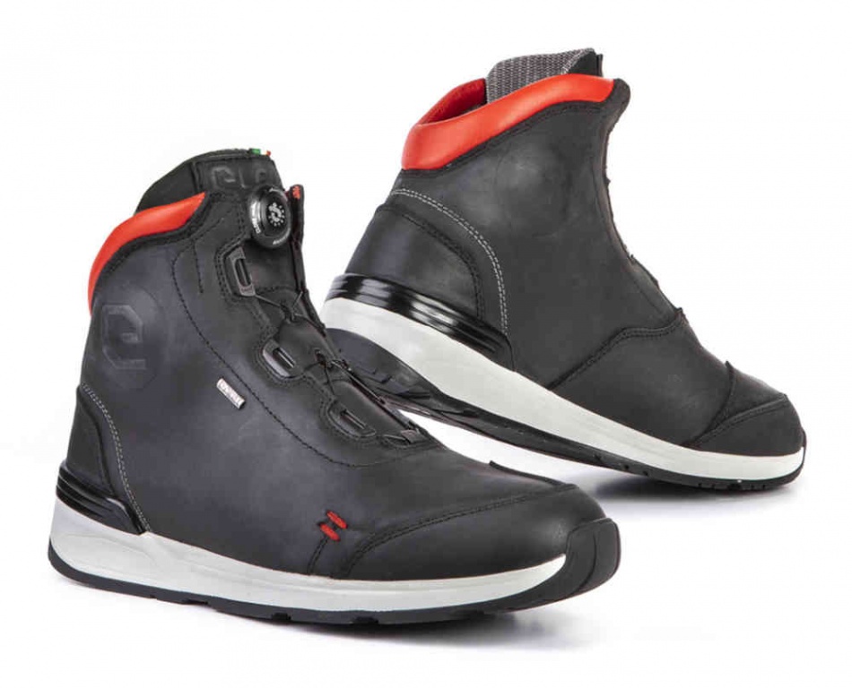 Мотоботы ELEVEIT VERSUS WP, black/red муж.