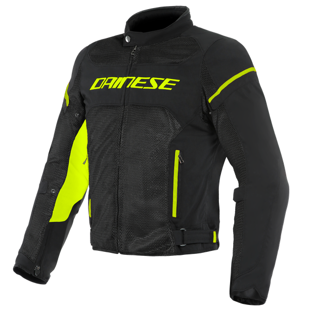 Куртка текстильная Dainese AIR FRAME D1 TEX JACKET Black/Black/Yellow-Fluo