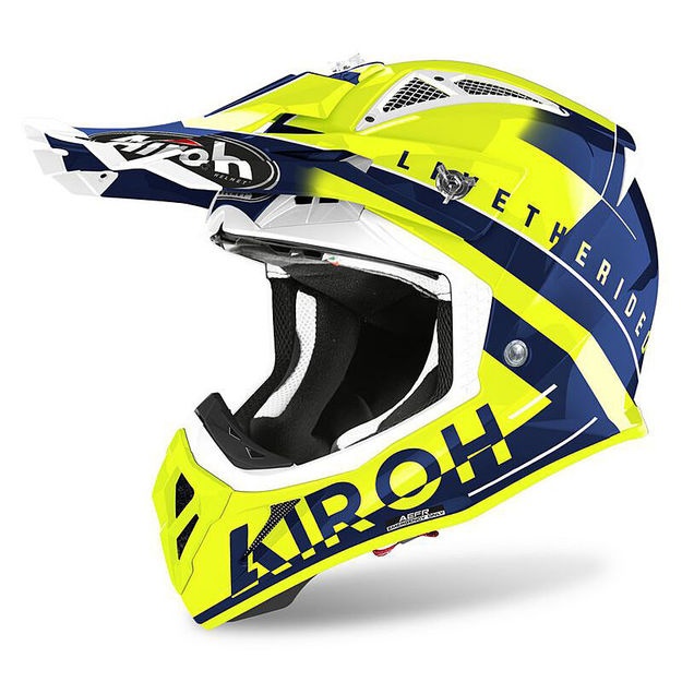 Мотошлем AIROH AVIATOR ACE AMAZE, BLUE GLOSS