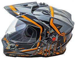 Шлем AiM JK802 Orange/Grey/Black