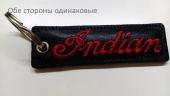 Брелок на ключи Indian, черно-красный, 10*3 см.