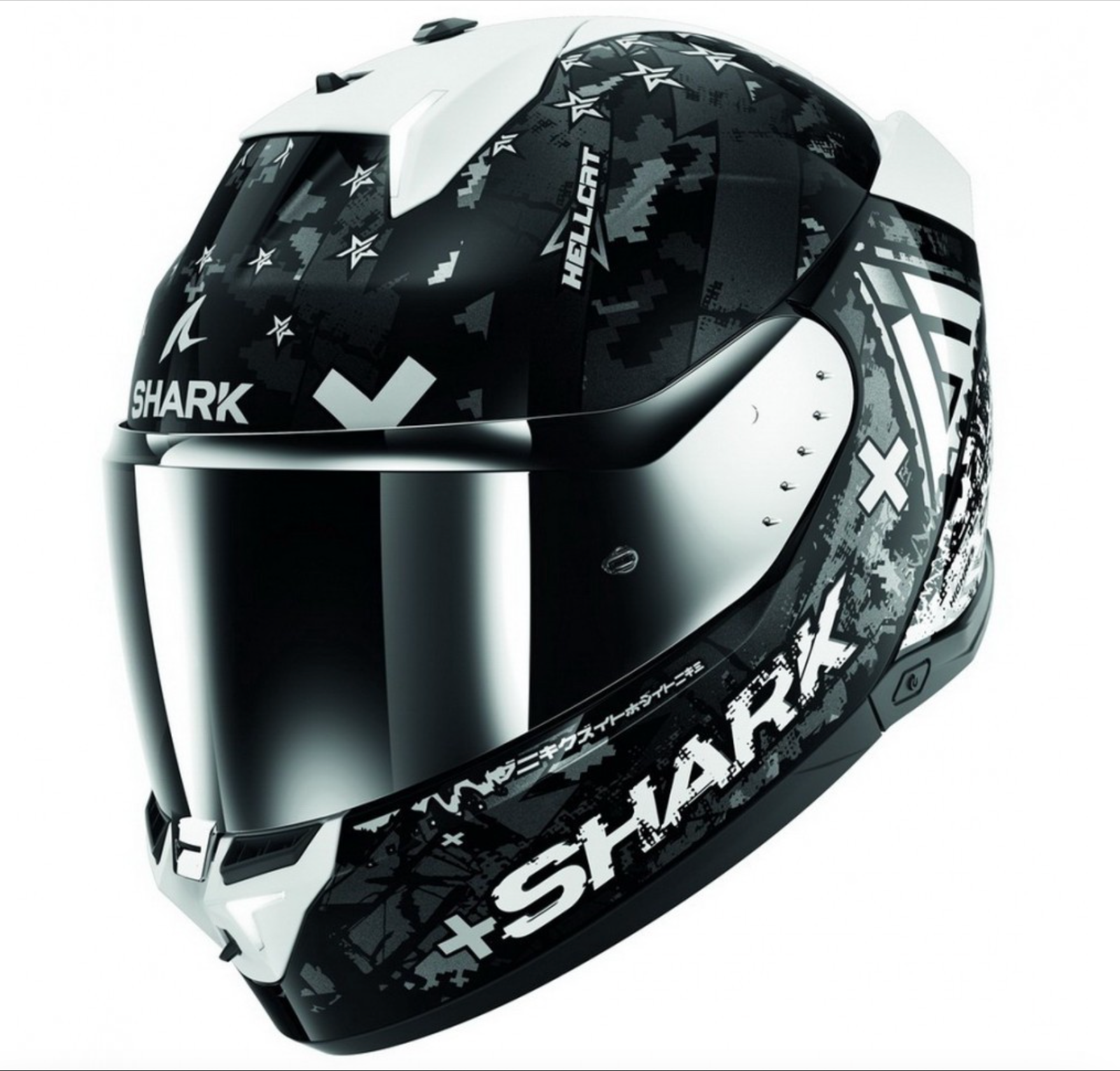 Шлем Shark SKWAL i3 HELLCAT Black/Chrome/Silver