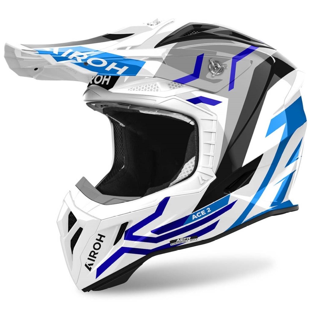 Мотошлем AIROH AVIATOR ACE 2 GROUND, BLUE GLOSS