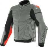 Мотокуртка Dainese Super Race, charcoal-gr/ch.-gr/fluo-red