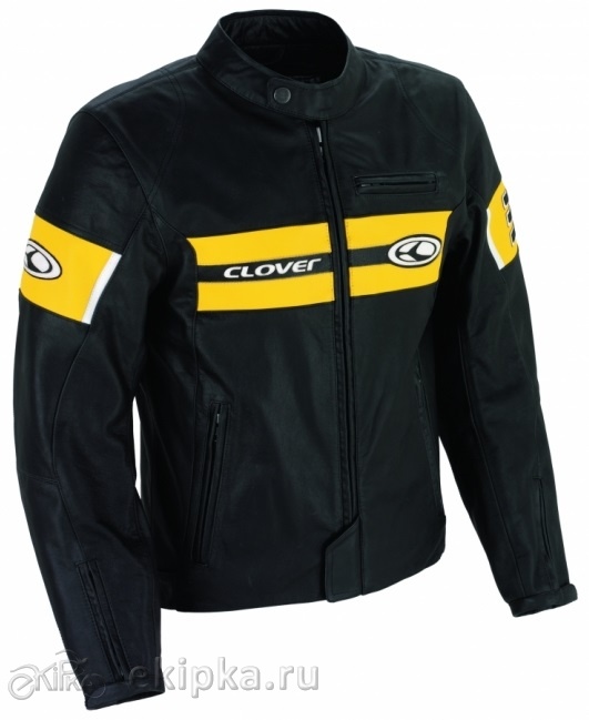 Clover куртка кожа Blackhill 34 черн-желтая