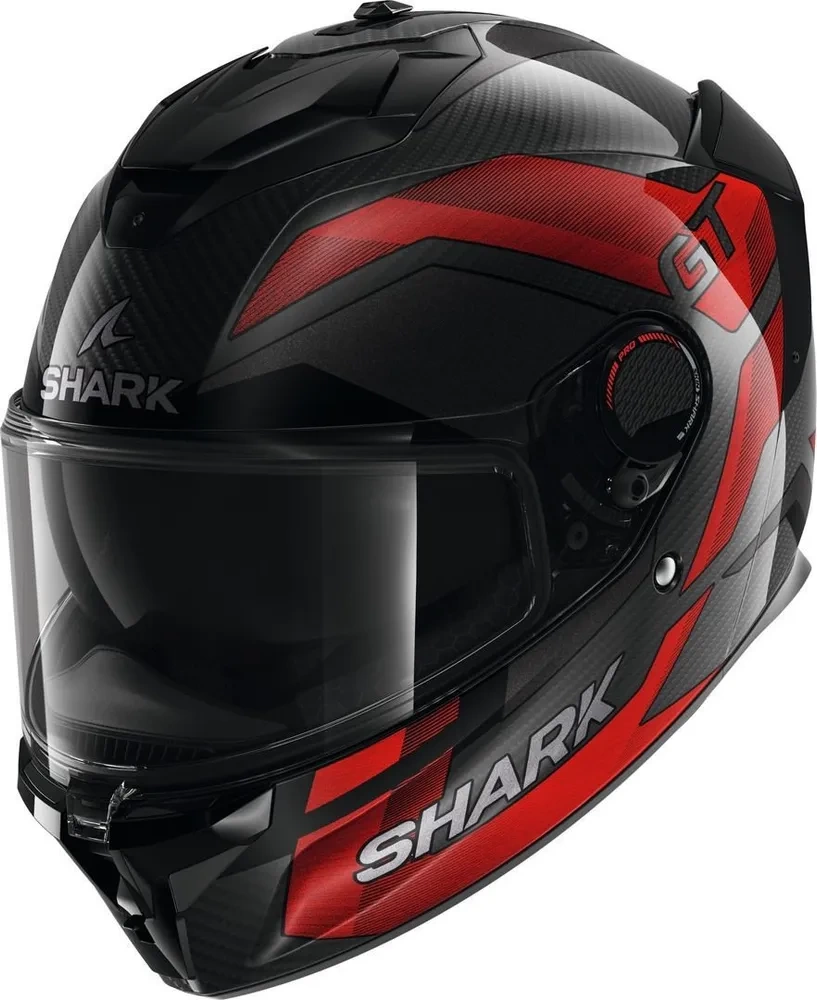 Шлем Shark SPARTAN GT PRO RITMO CARBON Black/Red/Chrome