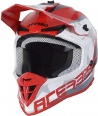 Мотошлем Acerbis Linear, red/white