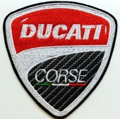 Нашивка Ducati corse, 10*10 см.