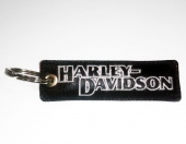 Брелок на ключи Harley-Davidson, черно-белый, 10*3 см.