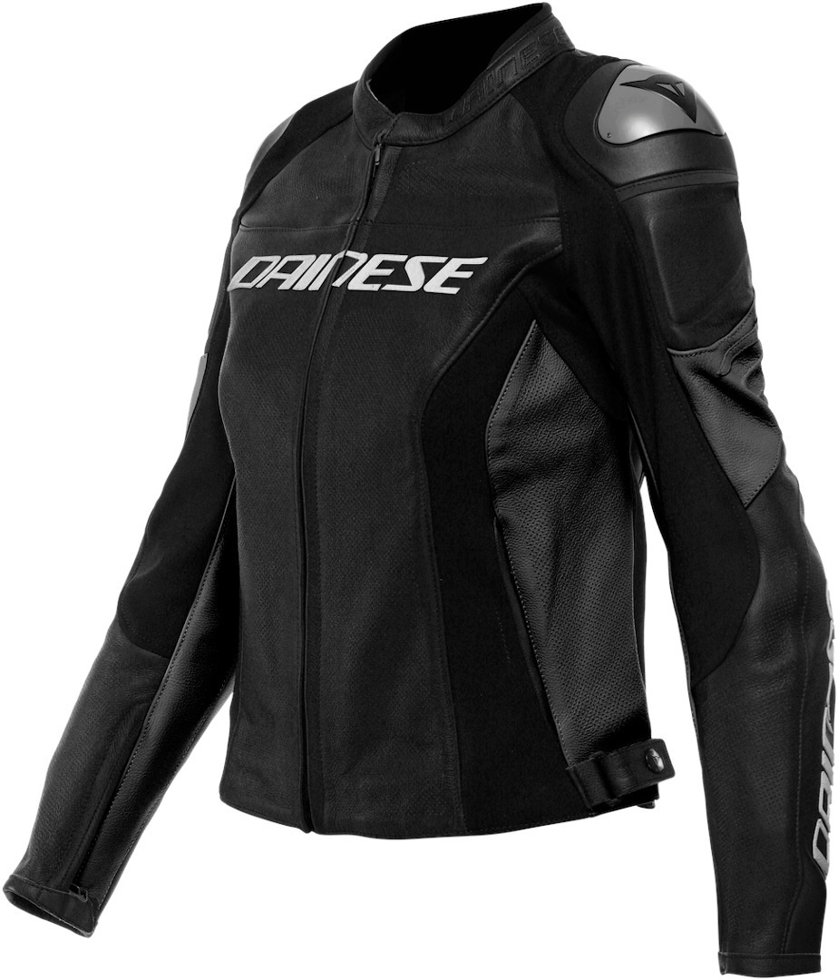 Куртка кожанная женская Dainese RACING 4 LADY LEATHER JACKET PERF. BLACK/BLACK