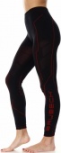 Легинсы женские Brubeck Cooler, черно-красные
