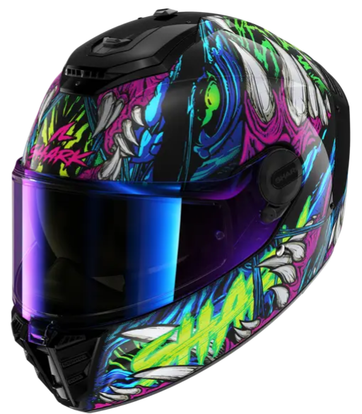 Шлем Shark SPARTAN RS SHAYTAN Black/Green/Violet