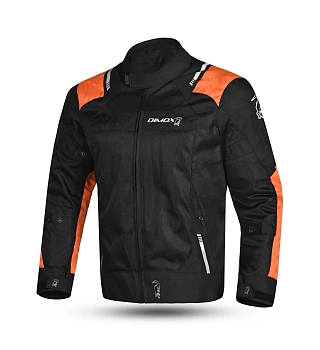 Мотокуртка DIMOX SWIFT MENS (SD-JR52), BLACK/ORANGE Текстиль мужской