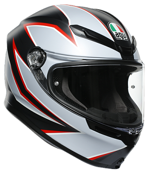 Шлем AGV K-6 MULTI Flash Matt Black/Grey/Red