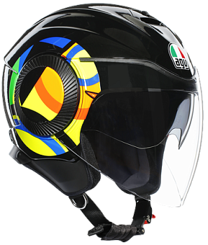 Шлем AGV ORBYT TOP Sun&Moon 46 Black