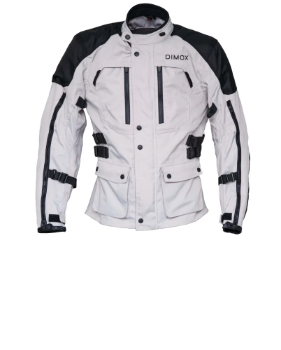 Мотокуртка DIMOX Northern breath TEXTILE JACKET, серый/черный Комбинированный мужской