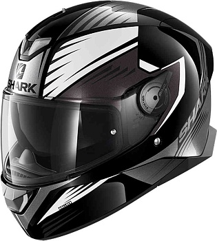 Шлем Shark SKWAL 2.2 HALLDER Black/White/Antracite