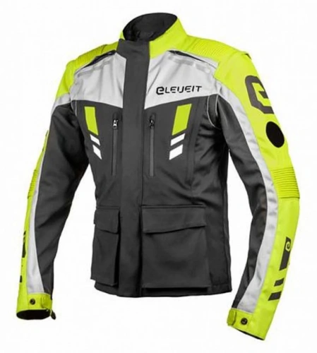 Мотокуртка ELEVEIT MUD MAXI JACKET black/yellow fluo, black/yellow fluo текстиль муж