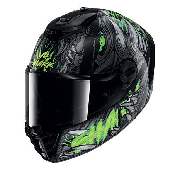 Шлем Shark SPARTAN RS SHAYTAN Black/Green/Anthracite