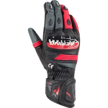 Перчатки кожаные Bering SNAP Black/Grey/Red