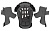 Подкладка шлема внутренняя (комплект) Acerbis INNER LINING (для 0023901 - X-TRACK) Black/Grey
