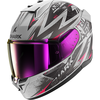 Шлем Shark D-SKWAL 3 BLAST-R MAT Silver/Violet/Black