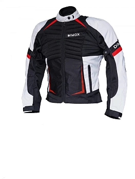 Мотокуртка DIMOX POLYANKA TEXTILE JACKET, черный/белый/красный Комбинированный женская