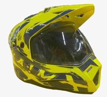 Шлем детский AiM JK802Y Yellow/Blue