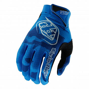 Мотоперчатки подростковые Troy Lee Designs Youth Air Blotted Bright Blue-M