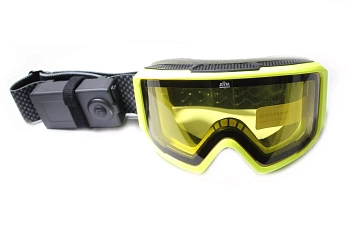 Очки снегоходные с магнитной линзой и подогревом AiM (PRO) 190-101 Accu Heated Yellow