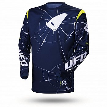 Мотоджерси UFO BULLET JERSEY Blue/Neon Yellow