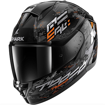 Шлем Shark RIDILL 2 MOLOKAI Black/Silver/Orange