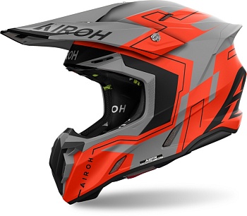 Мотошлем AIROH TWIST 3 DIZZY, ORANGE FLUO MATT