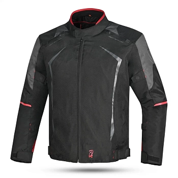 Мотокуртка DIMOX HORIZON MENS (SD-JR47), BLACK/RED Текстиль мужской