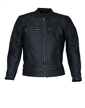Мотокуртка DIMOX Cayman LEATHER JACKET, черный Кожа мужской