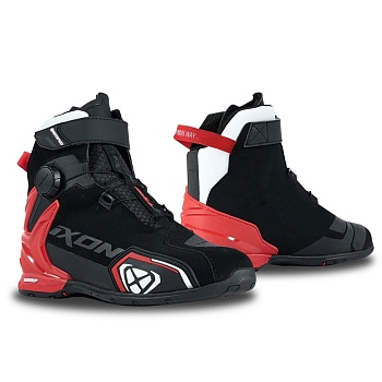 Мотоботинки IXON BULL WP BLACK/WHITE/RED
