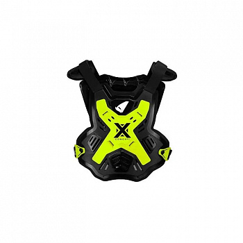 Защита панцирь UFO X-CONCEPT CHEST PROTECTOR (без плеч) 2025, Black/Yellow, OS (BP03001#KFFL)